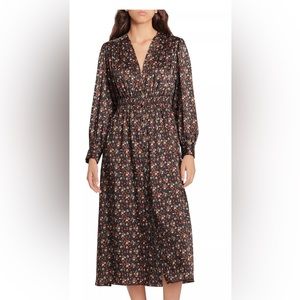 Sandro floral midi dress